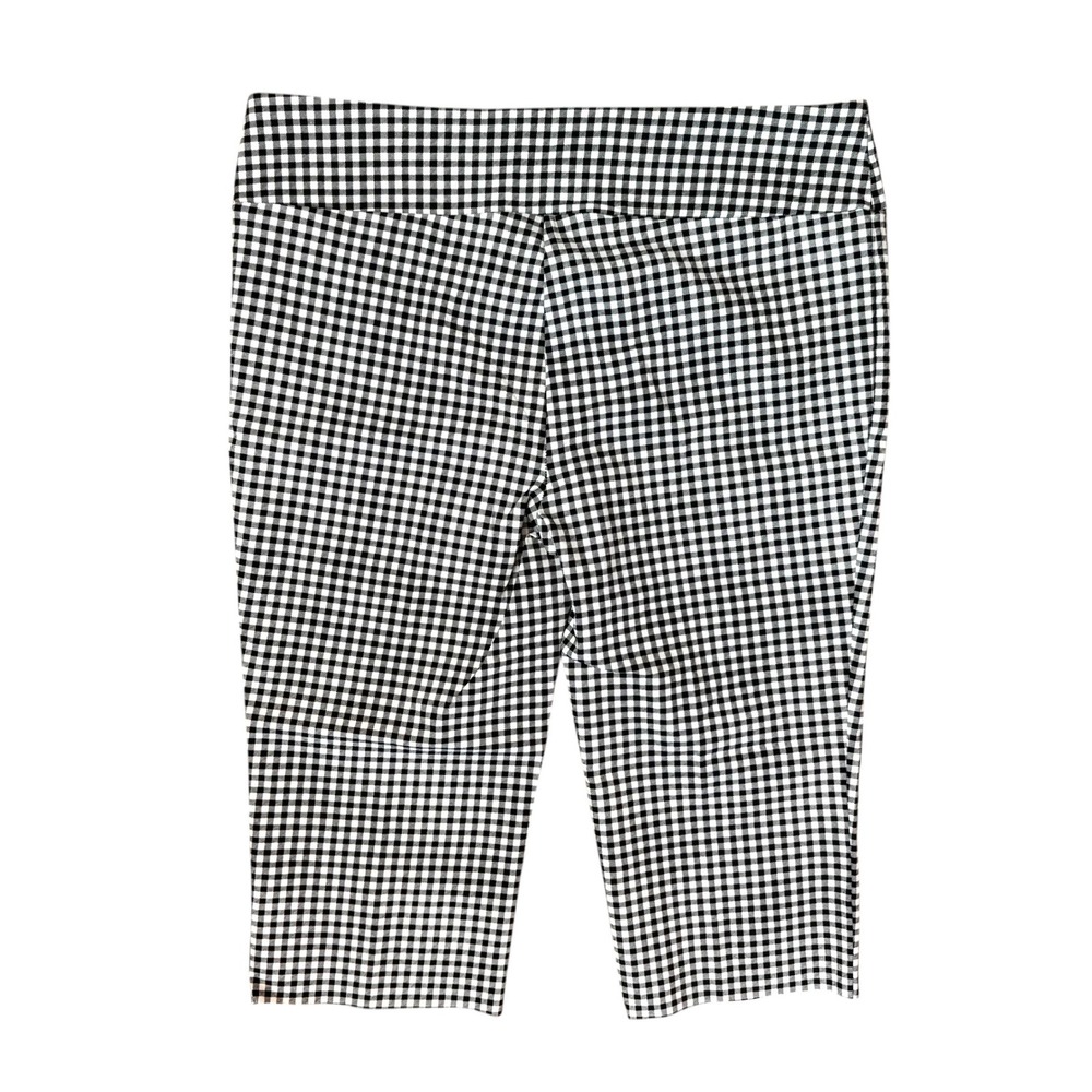 Jules & Leopold Gingham Capri‎ Pants Stretch Cropped Leggings XL